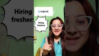 Cvent is hiring freshers apply nowlink is given below freshersjobs jobsforfreshers [upl. by Ilesara]