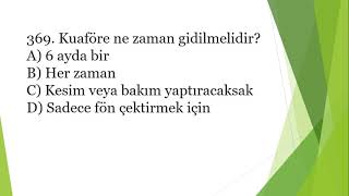 Aşçılık Dalı Teorik Sınavı Kalfalık Çalışma Soruları 14 Kısım [upl. by Obellia]