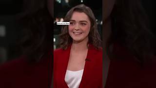 Maisie Williams and Jimmy Kimmel Talk trending shorts maisiewilliams [upl. by Stiegler]