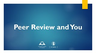 Peer Review and You [upl. by Adur709]