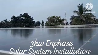 3Kw Enphase Solar System Installation Kerala VideoLIFE IS MY WORLDRR [upl. by Patricia911]