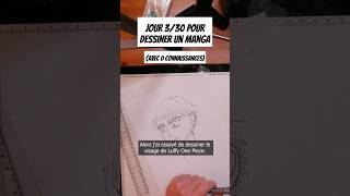 Japprends à dessiner des visages de manga J3 sur 30 pour dessiner un manga avec 0 connaissances [upl. by Sherwood159]