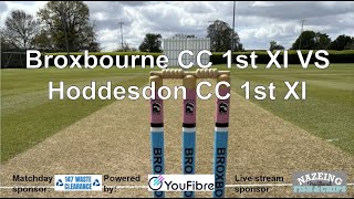 Broxbourne CC 1st XI VS Hoddesdon CC 1st XI 1st June 2024 [upl. by Essirehs]