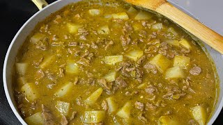 How To Make Delicious CARNE CON CHILE VERDE Y PAPAS  Steak With a Green Sauce and Potatoes [upl. by Lillian]