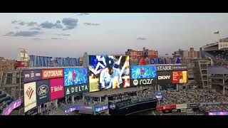 New York Yankees upclose  pregame light show at Yankee Stadium September 9 2024 [upl. by Eiderf]