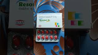 Resoten 10 tablet  Isotretinoin capsules ip 10 mg  resoten 10 capsule uses in hindi [upl. by Esilanna]