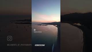 Along the beach at Santa Barbara Ca sunset drone mavicmini beachsantabarbara waterfront [upl. by Enilaf]