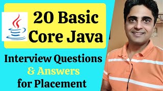 20 Basic Core Java Interview Questions amp Answers TCS Accenture Cognizant Infosys Wipro HCL [upl. by Drue]