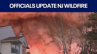 Officials provide update as wildfires burn in New Jersey  FOX 29 News Philadelphia [upl. by Beshore]