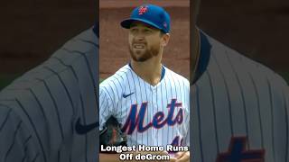 Longest Home Runs Off Jacob deGrom [upl. by Edwine]