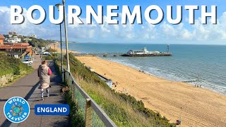 Bournemouth 4K Walking Tour in October  Coastal Charm and Autumn Vibes 🍂🌊 [upl. by Jacobson]