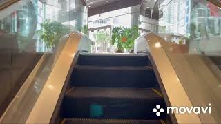 Energy saving OTIS escalators  Convention Plaza Office Tower in Wan Chai Hong Kong [upl. by Childers]