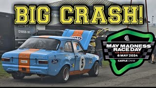 Mayday Madness Race day 2024 at Castle Combe Circuit Plus big crash [upl. by Sofia826]