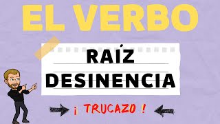 SEPARAR la RAÍZ y la DESINENCIA de los verbos Educación Primaria [upl. by Llennej]