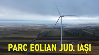 Parcul Eolian cu Unele Dintre Cele Mai Mari Turbine 60 MW Ruginoasa Iași [upl. by Idel801]