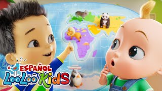 ¡NUEVO🌎Los Siete Continentes Canta y Aprende Canciones Infantiles  LooLoo Kids Español [upl. by Yc]