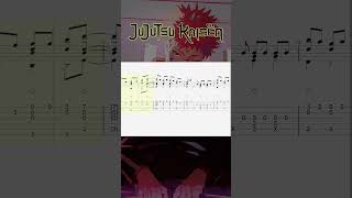 Jujutsu Kaisen Season 1 OP Kaikai Kitan  Fingerstyle Tab  Guitar Tutorial [upl. by Tamma842]