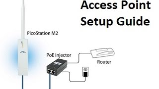 Quick and Easy AP for Ubiquiti Nanostation m2 and Picostation m2 access point setup running airOS [upl. by Eugine]