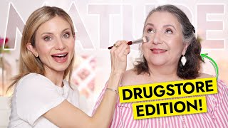 Drugstore Mature Skin Makeup Tutorial Makeup on my Mom [upl. by Eiveneg]