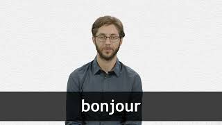 How to pronounce BONJOUR in French [upl. by Broeker]