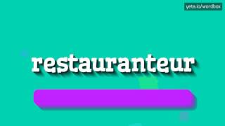 RESTAURANTEUR  HOW TO PRONOUNCE IT [upl. by Evangelia]