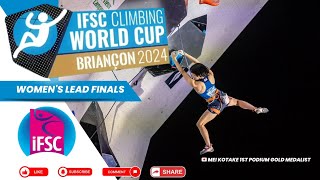 Womens Lead Finals IFSC Climbing World Cup Briançon 2024 sportclimbing climbingcompetition ifsc [upl. by Affer833]