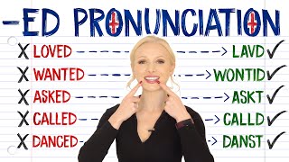 ED pronunciation  t d or id pronounce PERFECTLY every time  Free PDF amp Quiz [upl. by Melac]