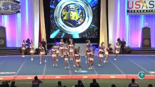 Buckeye Cheer Elite Pride Worlds 2014 Senior Small A Prelims [upl. by Draude]