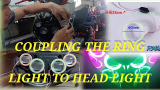 PANO MAGKABIT NG RING LIGHT SA HEAD LIGHT NG EBIKE ebike taiwanebike ebikeph [upl. by Nobile372]