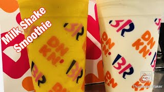 Milk shake and mango smoothie in dunkin Baskin robbins style how to make shake and smoothie [upl. by Riordan452]