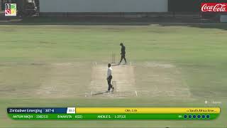 Zimbabwe Emerging vs SA Emerging  2nd 4 Day Match  Day 2 [upl. by Samoht]