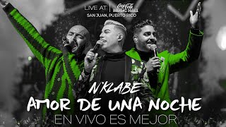 Nklabe  Amor de Una Noche  En Vivo desde el CocaCola Music Hall [upl. by Akcirret]