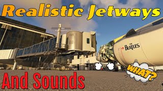 Msfs2020 Realistic Jetways For ALL Default Airports amp default jetways No negative impact on fps [upl. by Adekram]