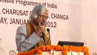 Dr APJ Abdul Kalam  1st Convocation 2012 at CHARUSAT  Part  1  Campus Official [upl. by Eidde]