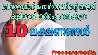 Thyroid symptoms malayalamHyperthyroidism [upl. by Cogen]