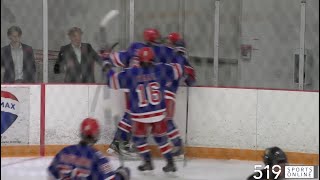 KMHA Blueline Tournament Under 18  Hamilton Jr Kilty Bs vs Kitchener Jr Rangers [upl. by Atteloiv]