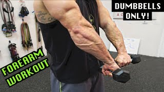 Intense 5 Minute Dumbbell Forearm Workout 2 [upl. by Kloster711]