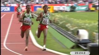 BekeleGabrselassie10000mWorld ChampionshipsParis2003 [upl. by Moss]