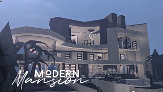 Bloxburg Mansion Modern Hillside House  House Build [upl. by Seka576]