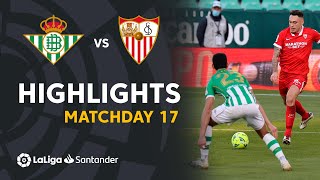 Highlights Real Betis vs Sevilla FC 11 [upl. by Blanch]