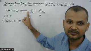 ionisation costant of weak basic acid [upl. by Anerev684]