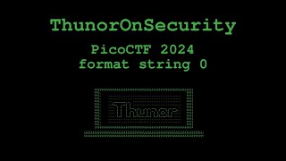 format string 0 Challenge from picoCTF 2024 Binary exploitation [upl. by Nevin509]