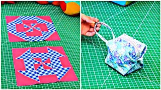 Patchwork series 10 various combination patterns And Handheld storage bag making tutorial [upl. by Kessia]