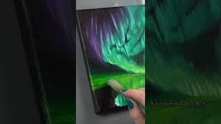 How to paint northernlights oilpainting painting art iceland [upl. by Neened]