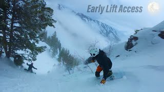 Riding the Ski Resort BEFORE IT OPENS   Snowbasin Powder Day 2024 [upl. by Leler102]