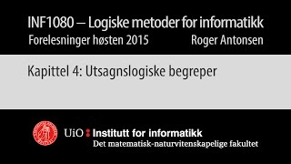 04  Utsagnslogiske begreper [upl. by Naamana]