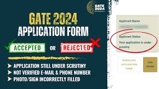 Will Your GATE Application Get Rejected Have You Verified eMail amp Phone Number GATE 2024 [upl. by Irahcaz]