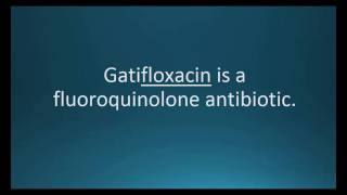 How to pronounce gatifloxacin Zymar Memorizing Pharmacology Flashcard [upl. by Nason]