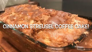 Cinnamon Streusel Coffee Cake [upl. by Alegnat]