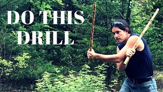 Amazing Escrima Double Stick Fighting Drill from Filipino Martial Arts [upl. by Furnary]